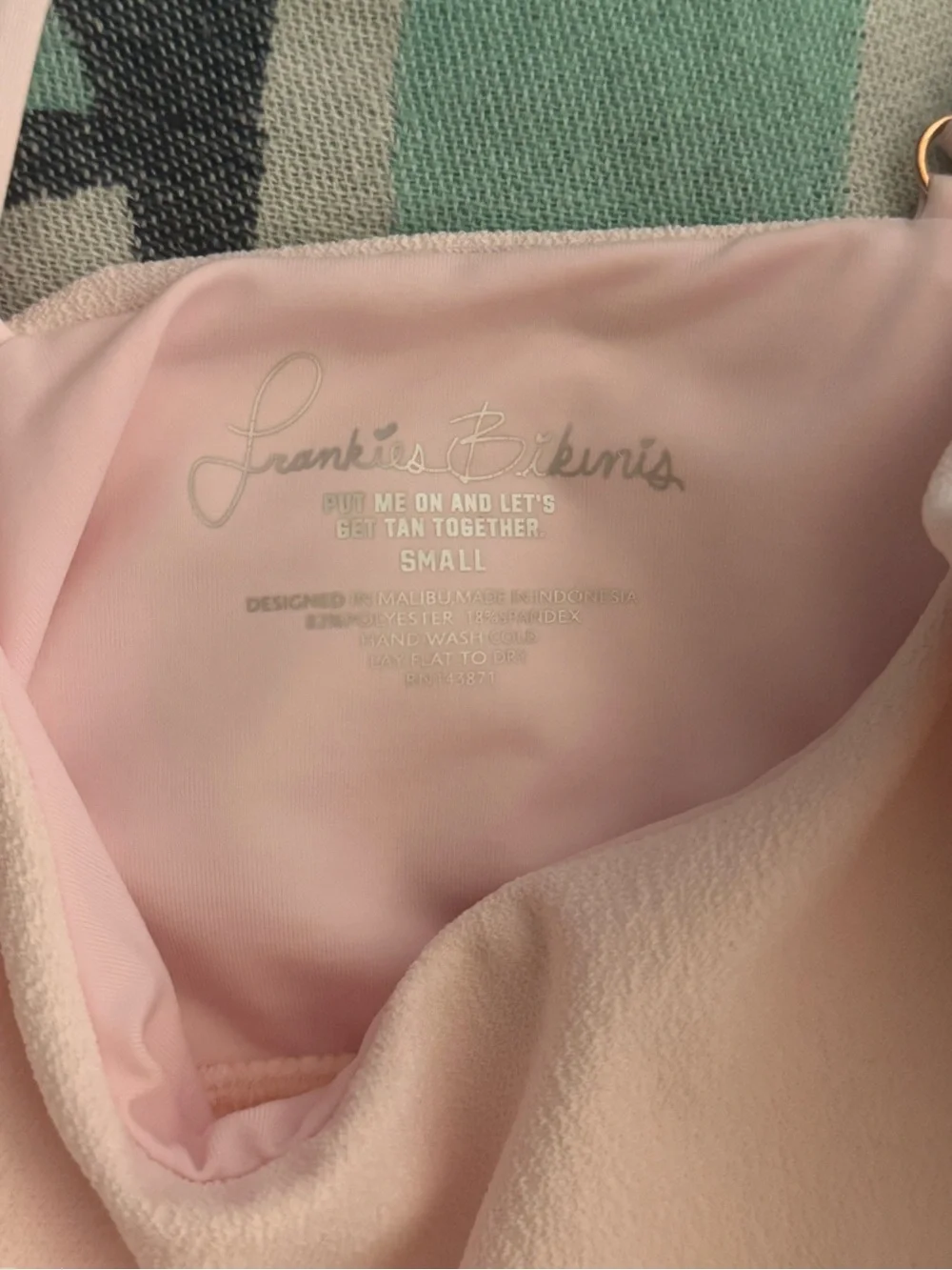 Frankie's Bikinis Light Pink Bikini Top - PERFECT CONDITION NEVER WORN!